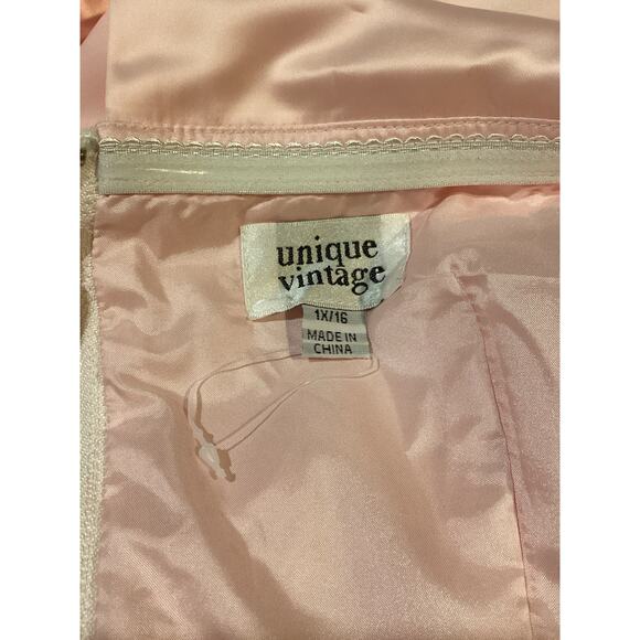 Unique Vintage Barbie Pink Satin Strapless Enchanted Evening Gown 1X NWOT - Picture 6 of 6